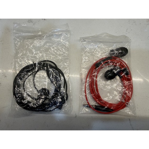 Earphones Other - 2 pairs of Earbuds AUX 3.5mm Wired Earphones airplane travel